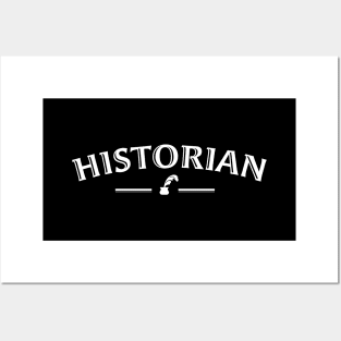 Simple Black and White Athletic Style Historian Design Posters and Art